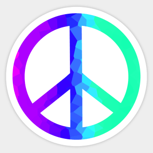 Psychedelic Retro Peace Sign Sticker